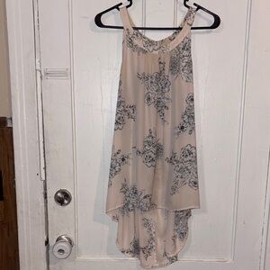 Torrid Cream and Black Floral Camisole